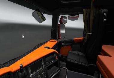 Scania Dark Orange interior
