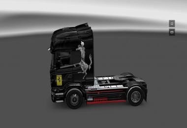 Scania Ferrari Yellow + Black Skins