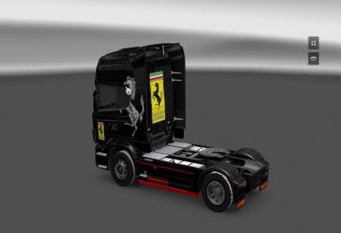 Scania Ferrari Yellow + Black Skins