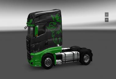 Scania R700 Black Green Skin