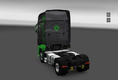 Scania R700 Black Green Skin