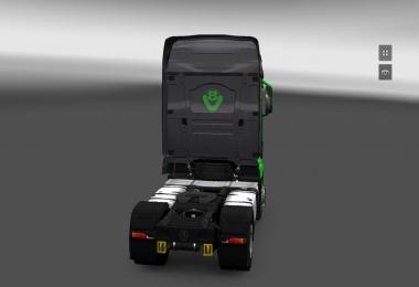 Scania R700 Black Green Skin