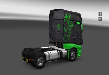 Scania R700 Black Green Skin