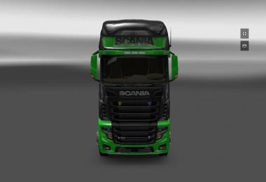 Scania R700 Black Green Skin