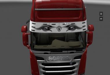 Scania V8 Tribal Sun Visor