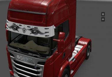 Scania V8 Tribal Sun Visor