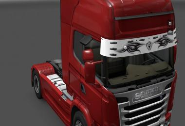 Scania V8 Tribal Sun Visor