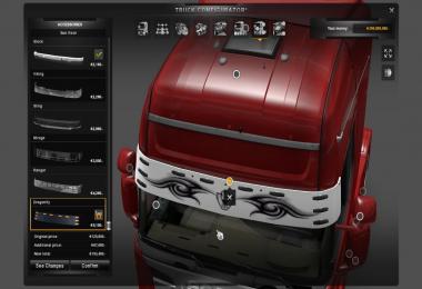 Scania V8 Tribal Sun Visor