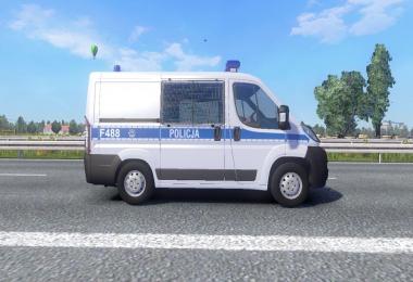 Traffic Fiat Ducato Polish Police