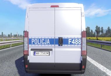 Traffic Fiat Ducato Polish Police