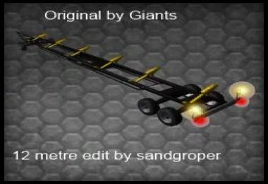 Cutter trailer for 12 metre cutters