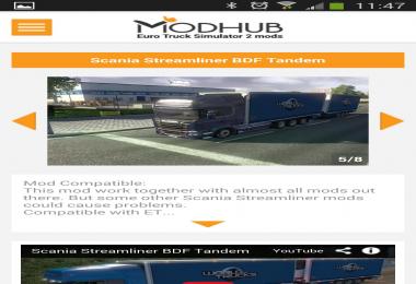 ETS2 Mods Android application