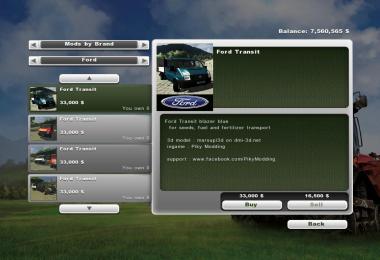 Ford Transit pack