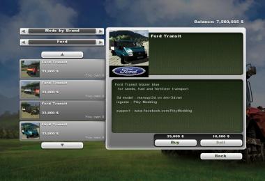 Ford Transit pack