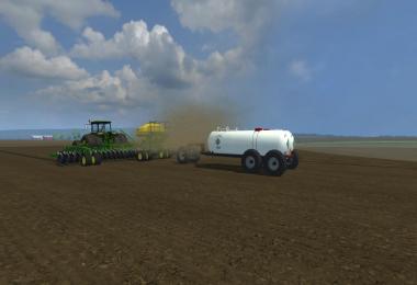 John Deere 1990CCS Air Seeder & DEM Dual Tank Anhydrous Trailer