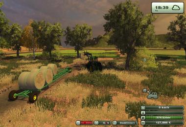 Selfmade Round Bale Trailer