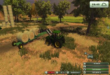 Selfmade Round Bale Trailer