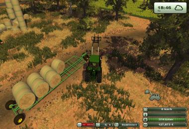 Selfmade Round Bale Trailer