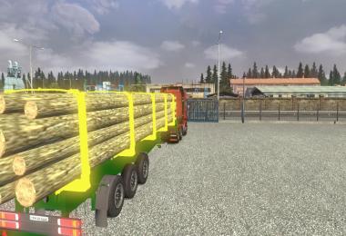 Trailer With Timber Crane