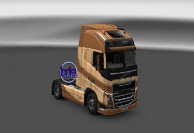Volvo FH16 2012 Wooden Skin V1.0