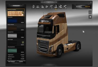Volvo FH16 2012 Wooden Skin V1.0