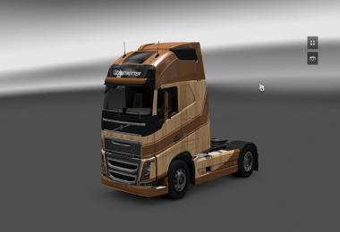 Volvo FH16 2012 Wooden Skin V1.0