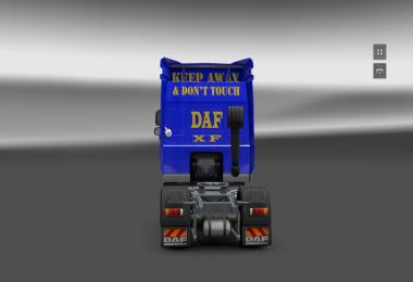 DAF XF Blue/Yellow Skin