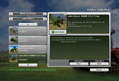 JOHN DEERE 8360R PACK