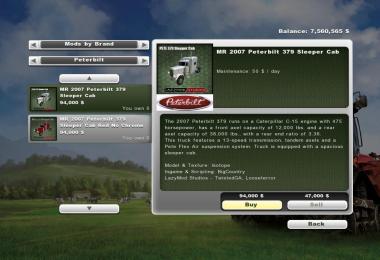 MR 2007 PETE 379 SLEEPER CAB
