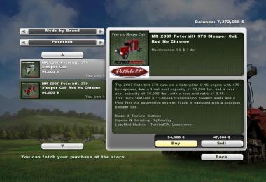 MR 2007 PETE 379 SLEEPER CAB