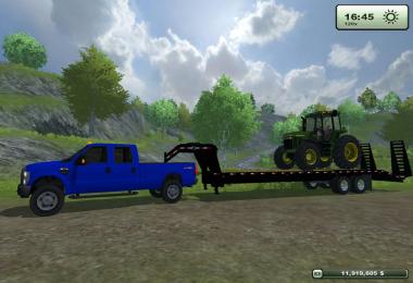 PJ Trailers 40 Gooseneck Flatbed with Ramps FS13 FIXED