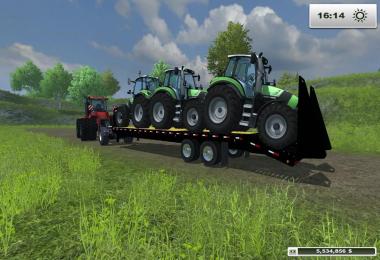 PJ Trailers 40 Gooseneck Flatbed with Ramps FS13 FIXED