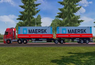 Trailer Gigaliner With Container