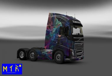 Volvo FH 16 2012 Fractal Flame skin