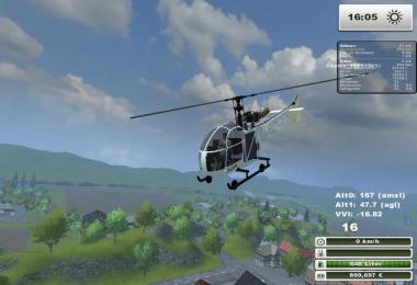 Alouette II helicopter v2.0