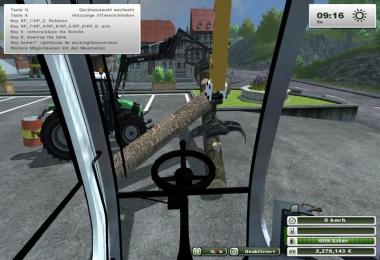 Excavator suspension for forestry pliers v1.0