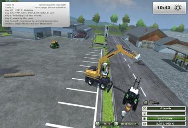 Excavator suspension for forestry pliers v1.0