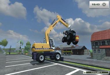 Excavator suspension for forestry pliers v1.0