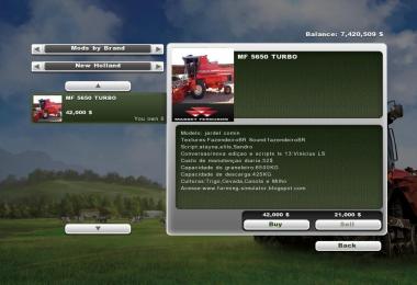 Massey Ferguson 5650 Turbo + Header