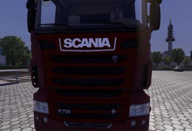 Scania R09 with rear bumper and sunshield upgrades
