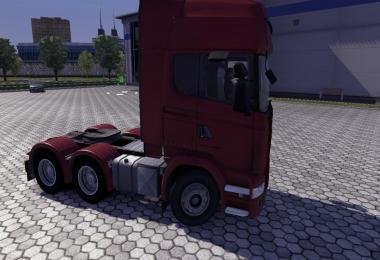 Scania R09 with rear bumper and sunshield upgrades