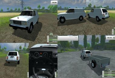 VAZ 2104 Pickup + Trailer