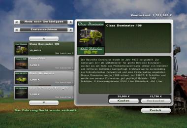 Claas Dominator 106 Pack v1.0 + MR