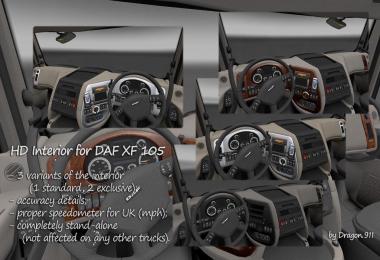 HD Interior for DAF XF105