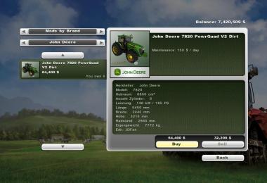 John Deere 7820 FL v2.0 Dirt