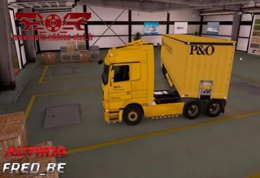 Pack P&O Garage Custom – Trailer Profiliner – Mercedes Actros