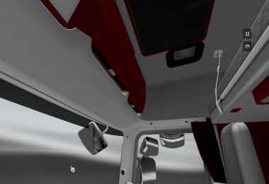 Scania R Red-White Interior