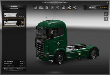 Scania R side skirts V8