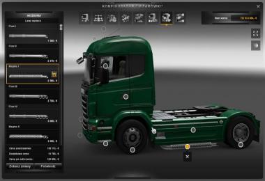 Scania R side skirts V8