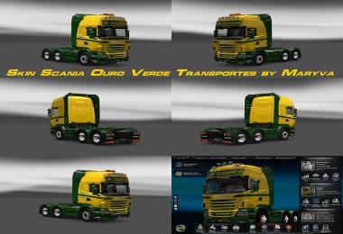 Skin Scania Ouro Verde Transportes
